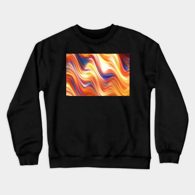 Fractal waves Crewneck Sweatshirt by krinichnaya